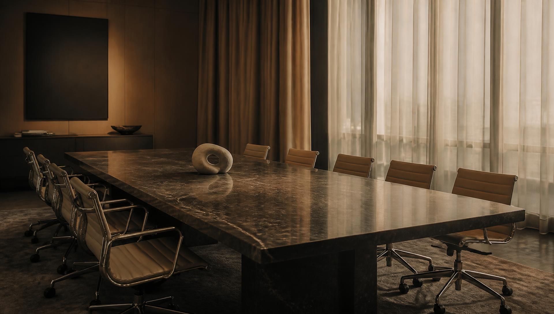 A quiet boardroom